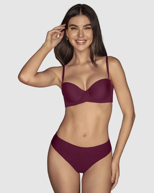 Brasier strapless de doble realce