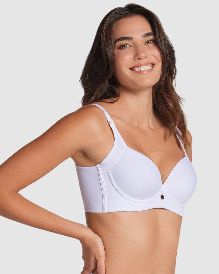 Brasier de realce suave y cubrimiento alto en sisa y espalda Cover Bra