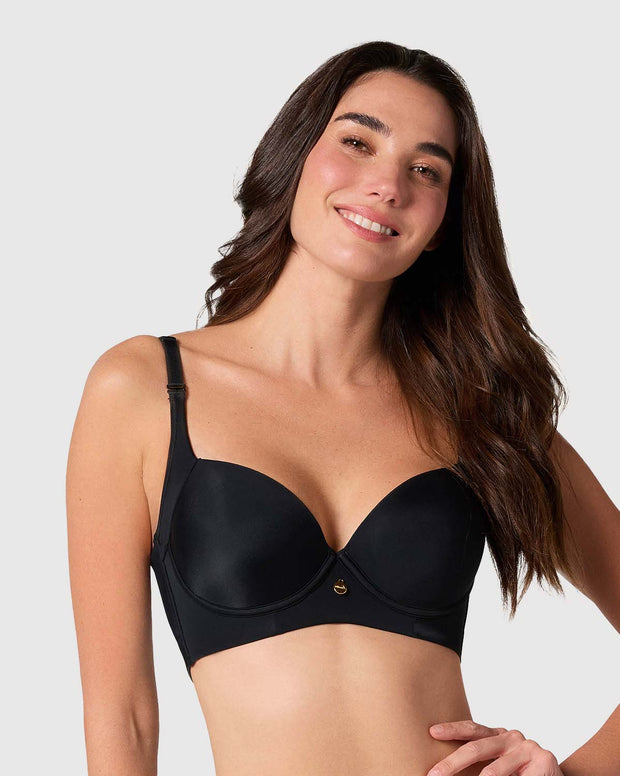 Brasier de cubrimiento alto en sisa y espalda Cover Bra
