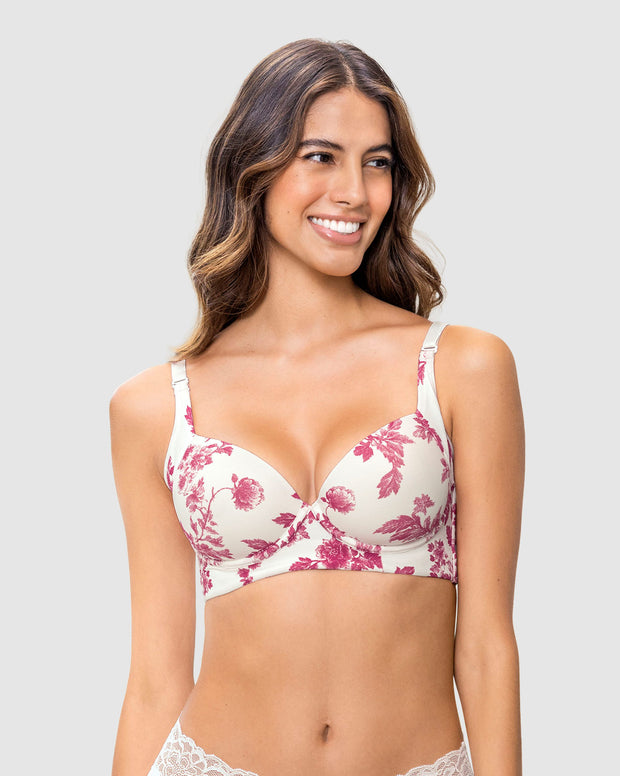 Brasier de realce suave y cubrimiento alto en sisa y espalda