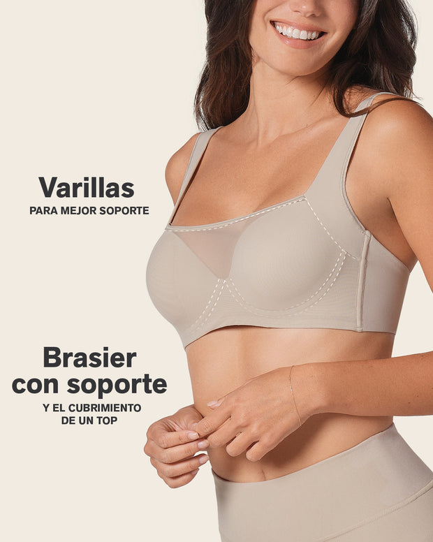 Brasier brastop con buen cubrimiento de sisa y espalda