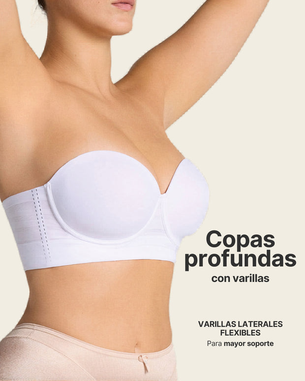 Brasier tipo bustier support strapless