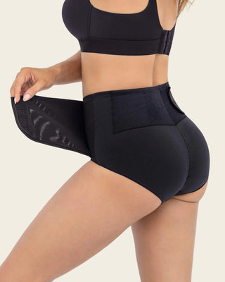 Faja pantalón postparto de compresión fuerte#color_700-negro