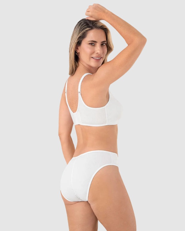 Paquete x 3 panties tipo bikini con buen cubrimiento