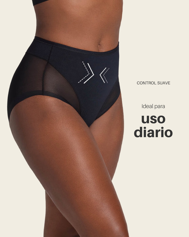 Paquete x 3 panties clásicos invisibles con tul
