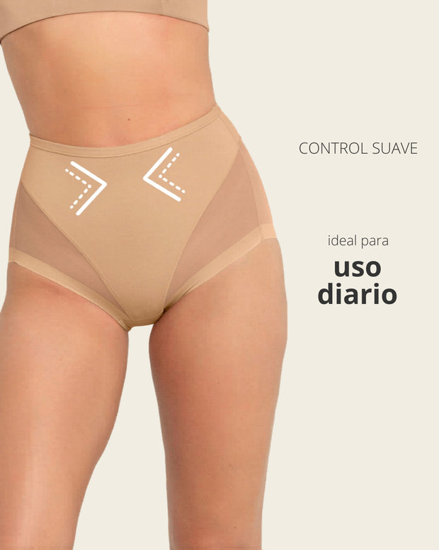 Paquete x 2 panty clásico invisible con tul