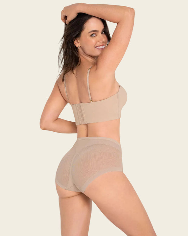 Paquete x 3 panties clásicos invisibles con tul