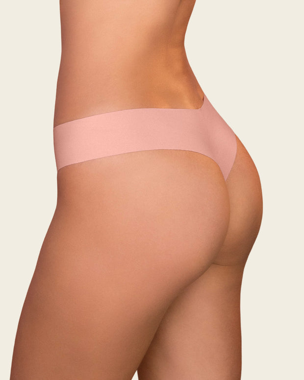 Panty brasilera invisible ultraplano sin elásticos y de pocas costuras