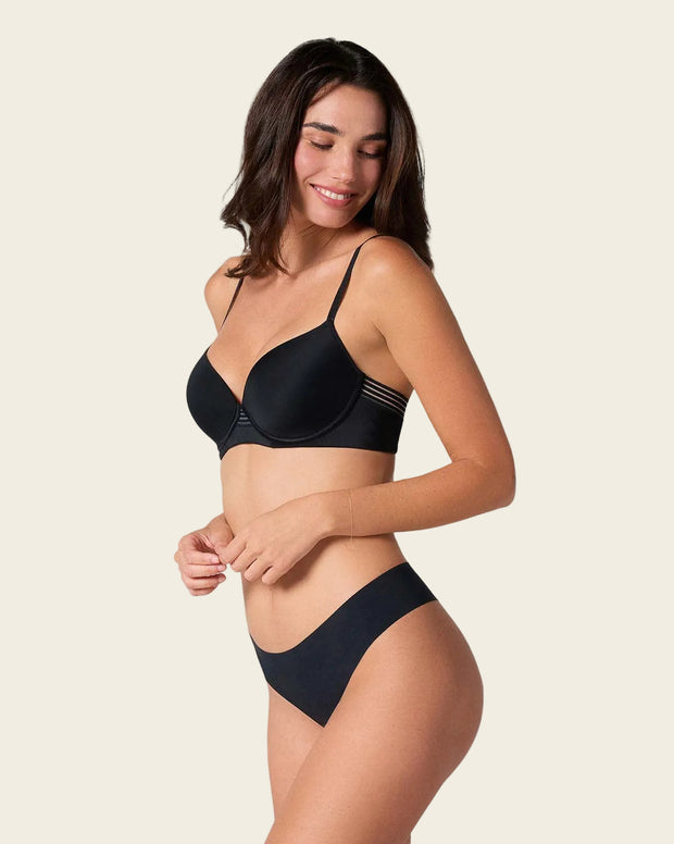 Panty brasilera invisible ultraplano sin elásticos y de pocas costuras