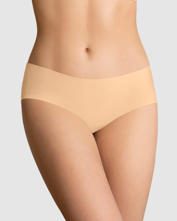 Panty hípster invisible ultraplano sin elásticos y de pocas costuras