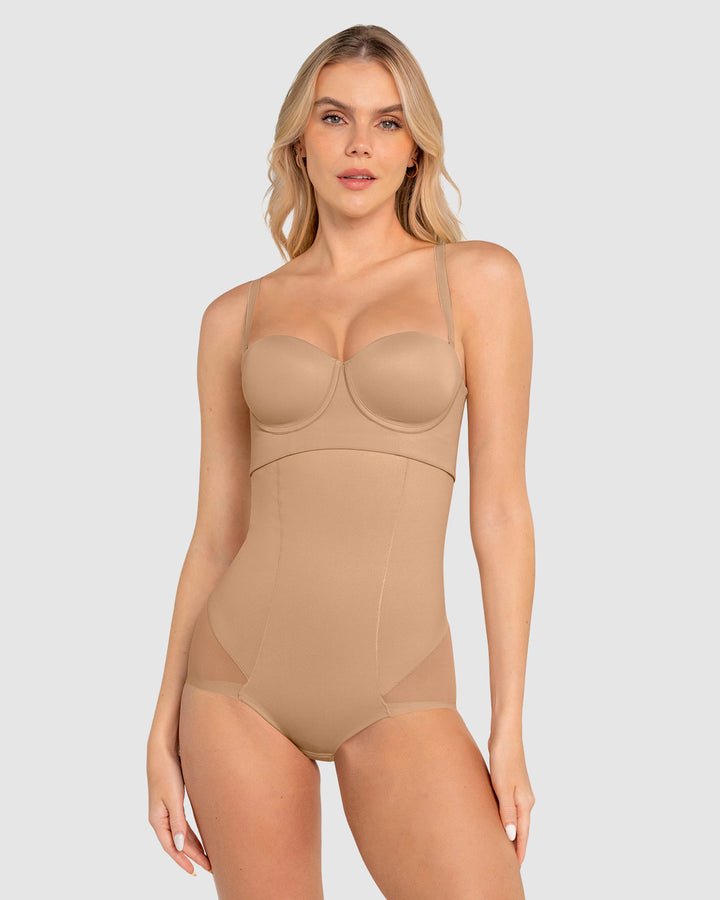 Panty faja de tiro alto y compresión de abdomen invisible en glúteos