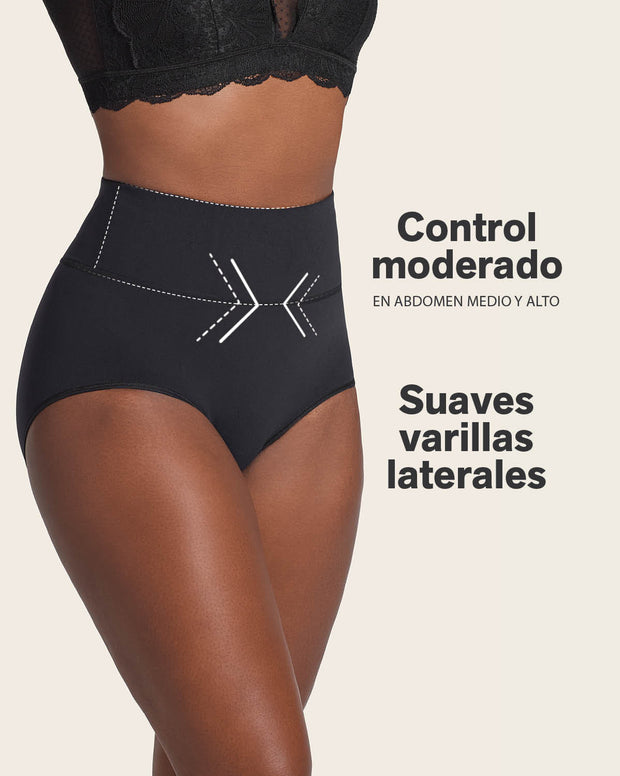 Panty faja de compresión moderada tiro alto en SkinFuse®
