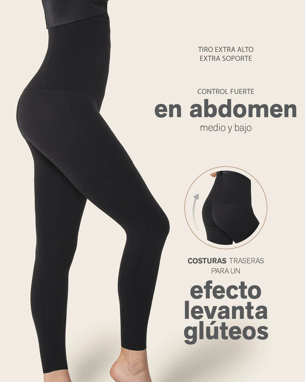 Legging de tiro alto de compresión en abdomen y piernas