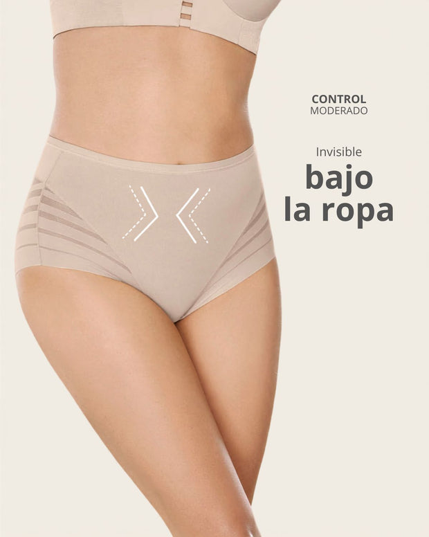 Paquete x 3 panties faja clásicos con control moderado de abdomen