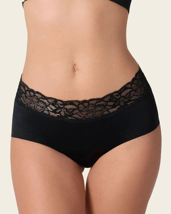 Panty hípster en tela ultraliviana con franja de SmartLace®#color_700-negro