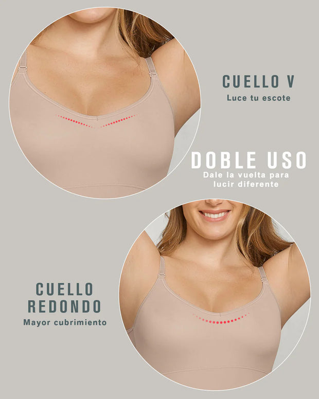 Camiseta multiusos de control de abdomen