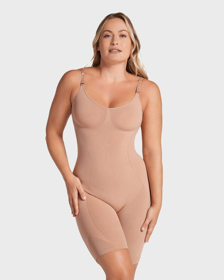 Faja body invisible de compresión efecto levanta cola