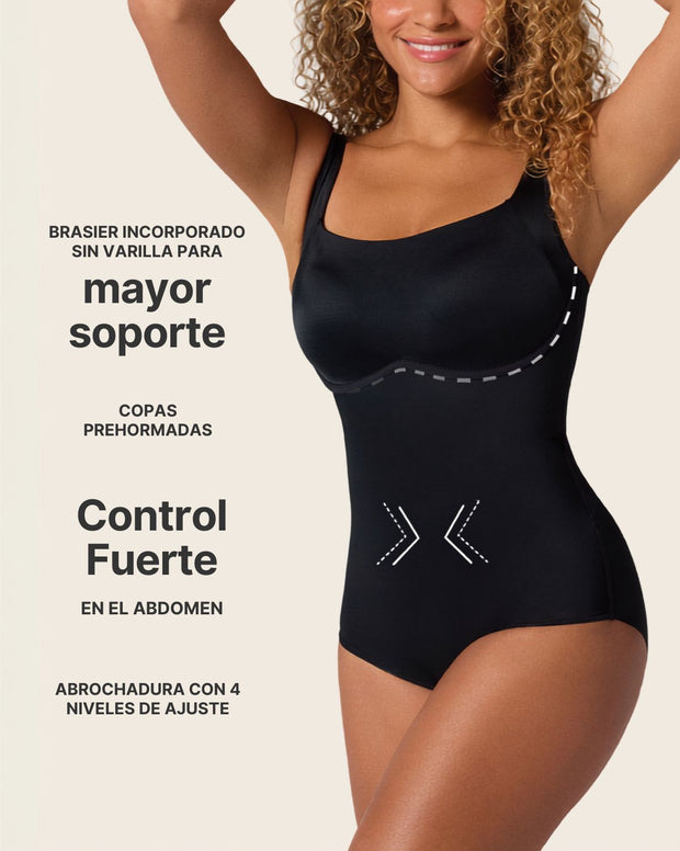 Body de compresión de abdomen con bra incorporado