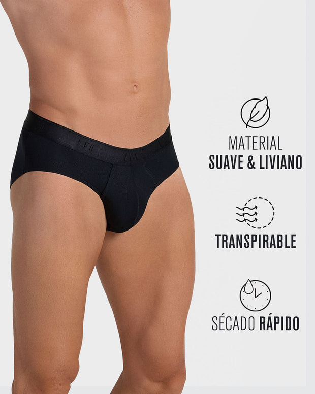 Bóxer brief de alta transpiración en microfibra ideal para uso diario