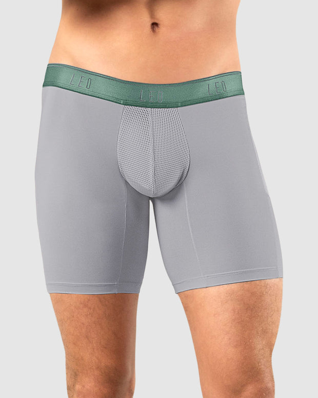 Bóxer deportivo con bolsillo lateral en microfibra