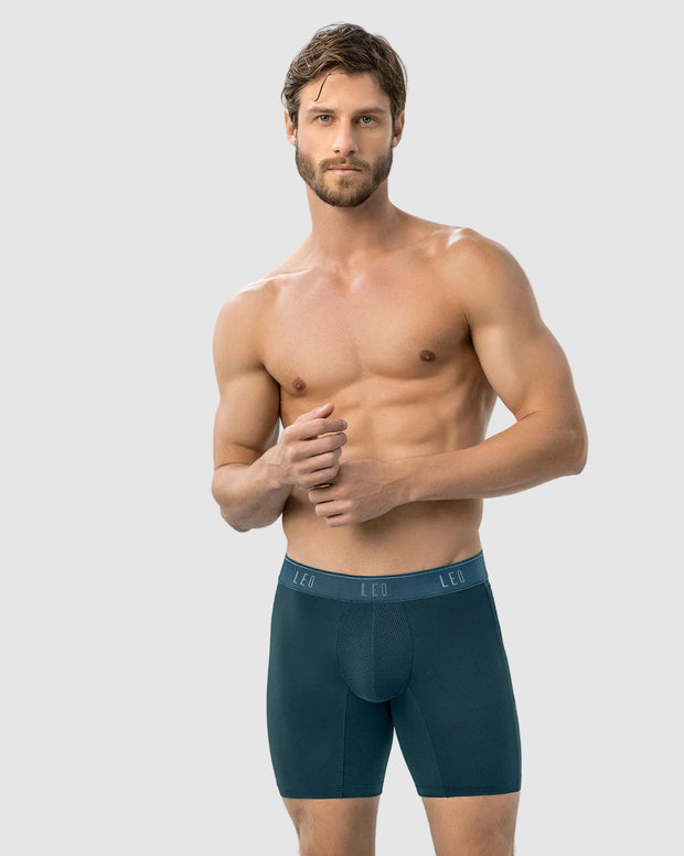 Bóxer deportivo con bolsillo lateral en microfibra