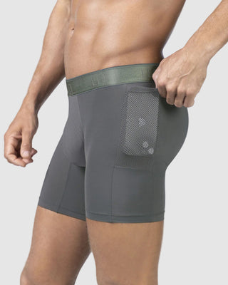 Bóxer deportivo con bolsillo lateral en microfibra#color_751-gris-oscuro