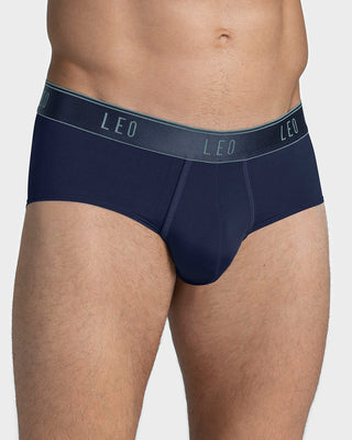 Bóxer brief tipo calzoncillo en microfibra con diseño frontal ergonómico#color_515-azul-oscuro