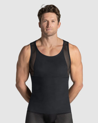Camiseta manga sisa de compresión fuerte ideal para uso diario con algodón pima#color_700-negro
