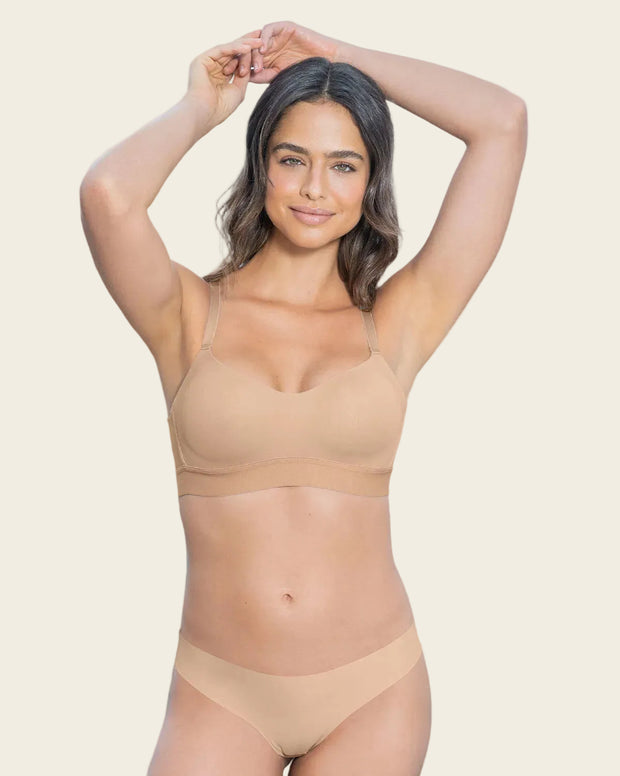 Brasier tipo top ultraliviano con copas internas fijas
