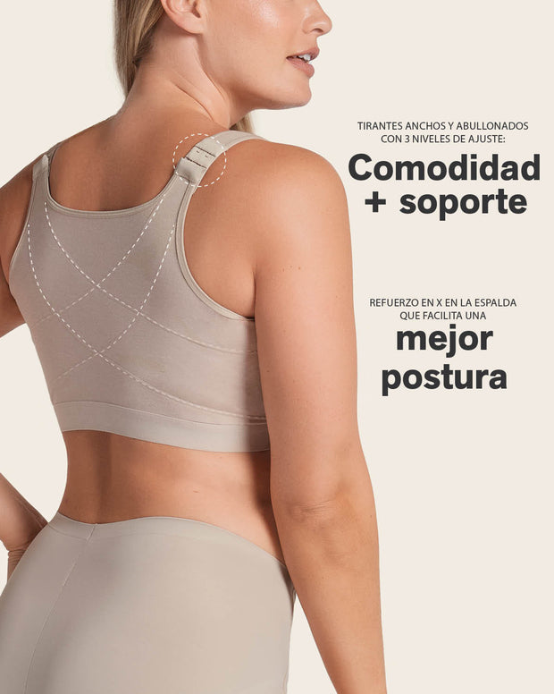 Brasier tipo top multiusos ultracómodo en algodón