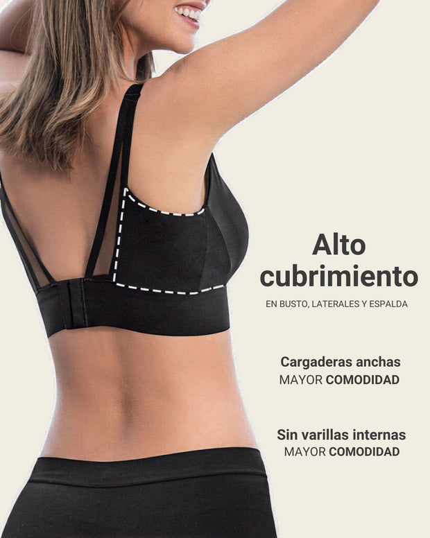Brasier tipo top de copas extraíbles totalmente cómodo y liviano Flexi Brastop