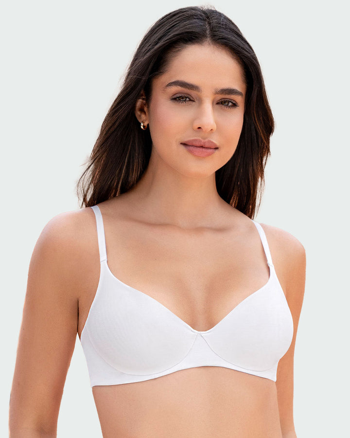 Brasier ultraligero y suave con copas en doble capa de tela