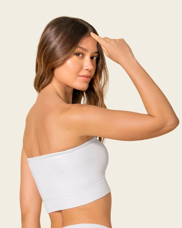 Top strapless sin costuras