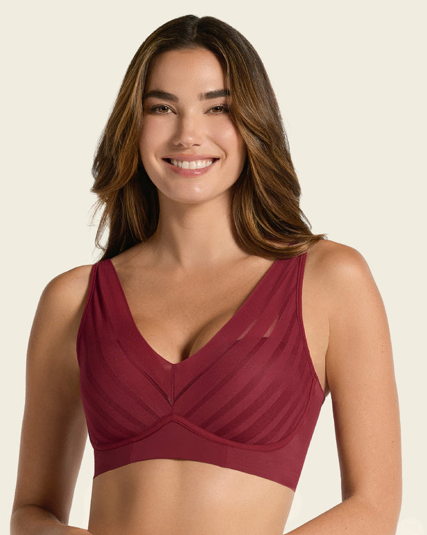 Brasier sin arco, alto cubrimiento en escote y espalda