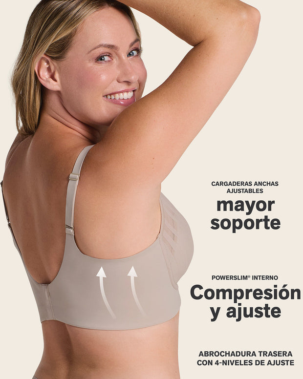 Brasier sin varilla, alto cubrimiento en escote y espalda