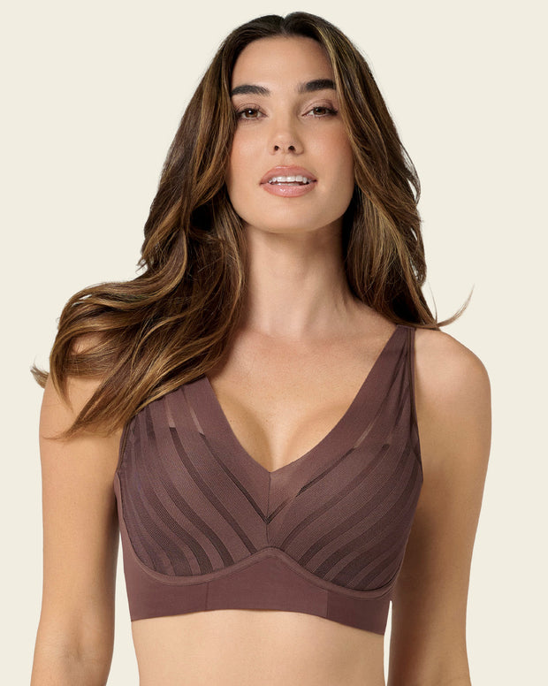 Brasier sin varilla, alto cubrimiento en escote y espalda