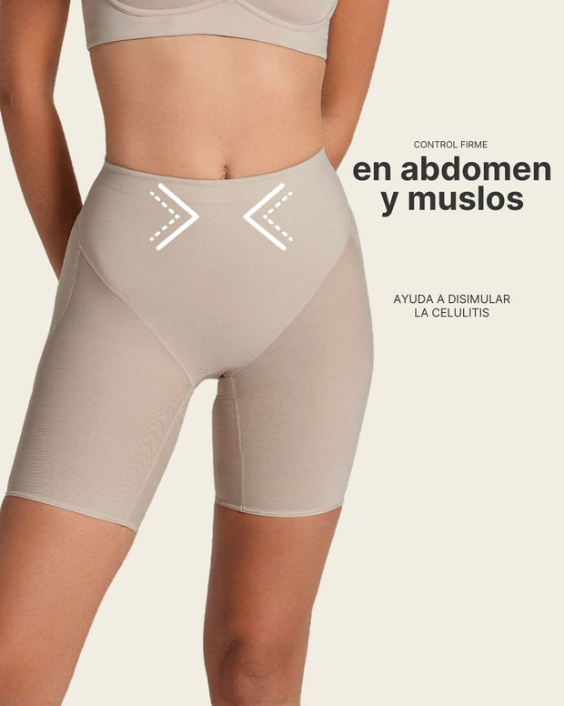 Panty faja tipo short levanta cola de compresión en abdomen