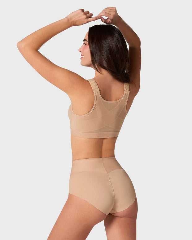 Panty hípster tiro alto de control fuerte de abdomen