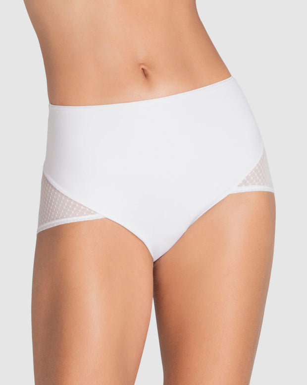 Panty hípster de control fuerte de abdomen y glúteos en tul