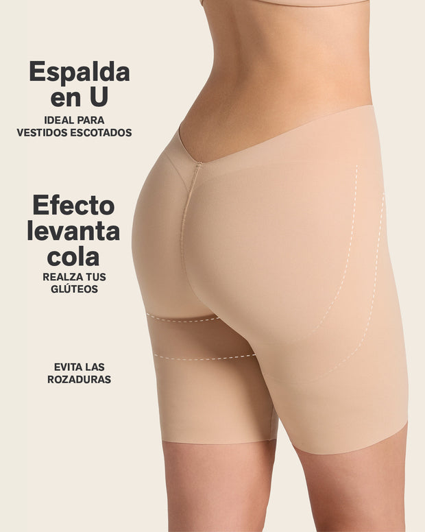 Short de compresión efecto invisible espalda en U
