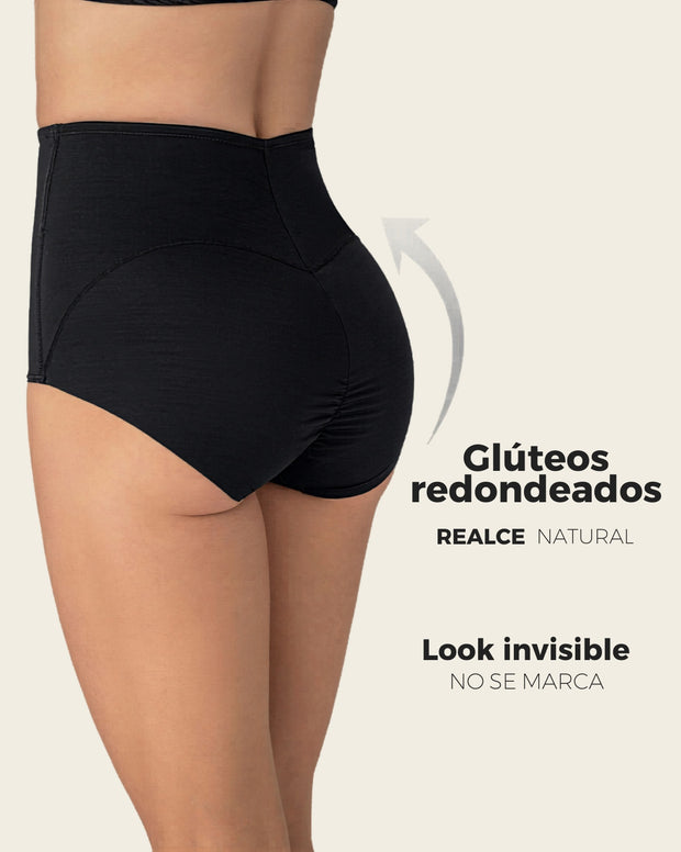 Panty clásico de compresión fuerte, tiro extra alto