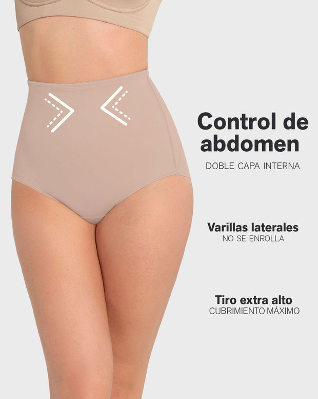 Panty clásico de control, tiro extra alto
