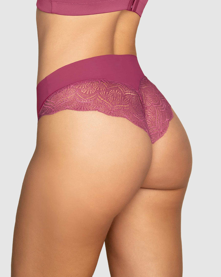 Cachetero tiro alto, liso y SmartLace®