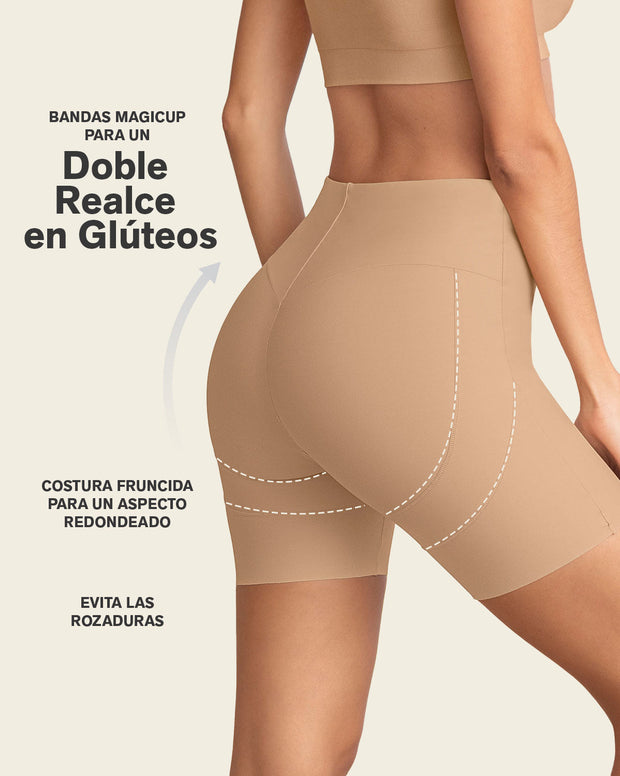 Short de compresión fuerte, efecto levanta glúteos