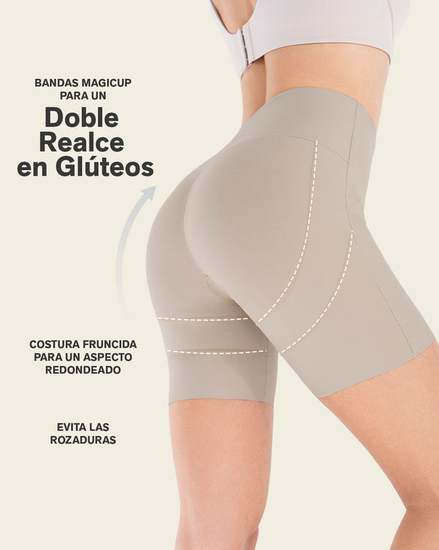 Short de compresión fuerte, efecto levanta glúteos