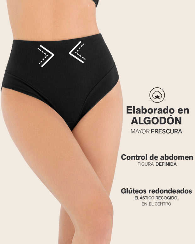 Panty hípster en algodón, compresión moderada