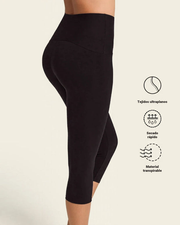 Capri deportivo tiro alto con control de abdomen