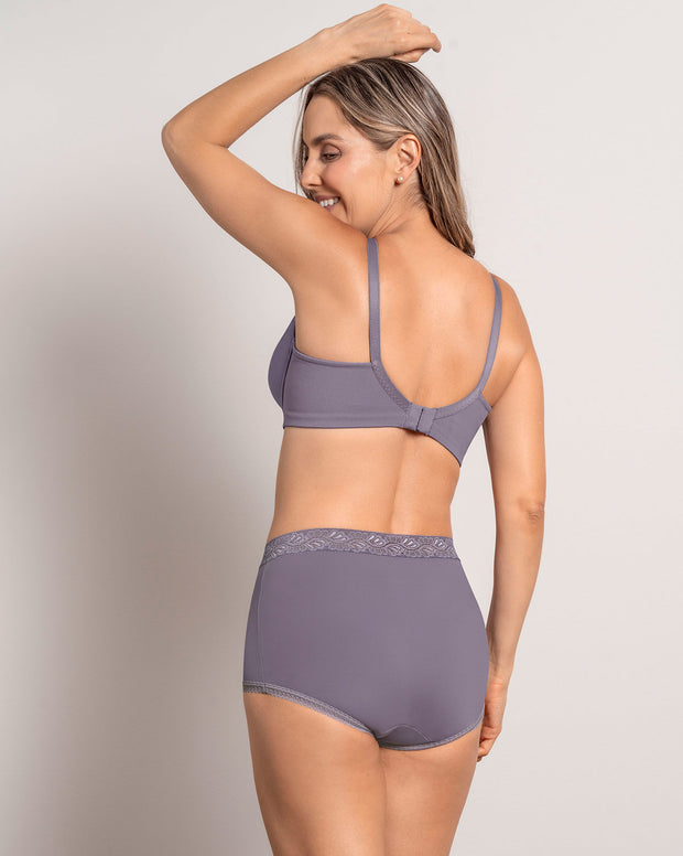 Paquete x 3 panties clásicos con toques de encaje