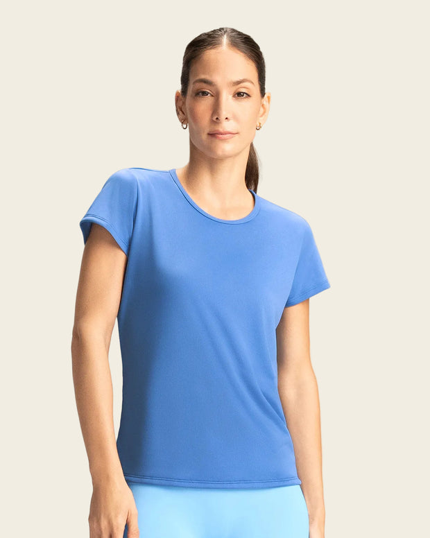 Camiseta deportiva de secado rápido y silueta semiajustada