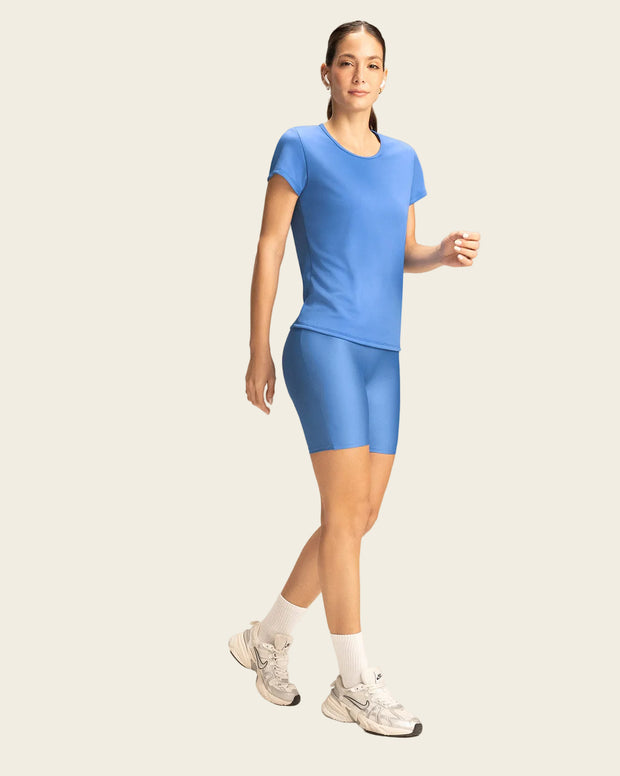 Camiseta deportiva de secado rápido y silueta semiajustada